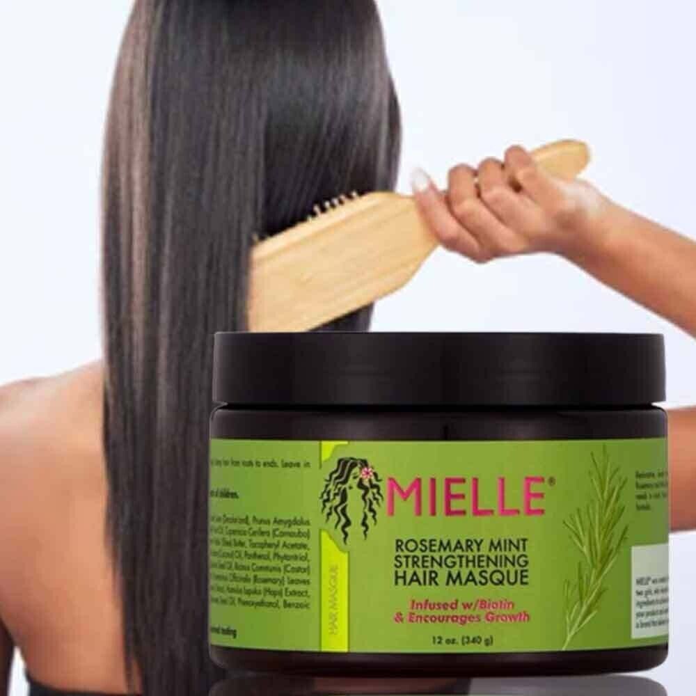 New 12oz/340g Mielle Organics Rosemary Mint Strengthening Hair Mask Hair Care