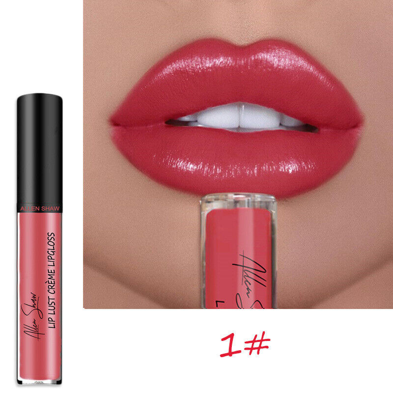 12 Color High quality silky matte lip gloss Sexy Women non-stick cup Waterproof 