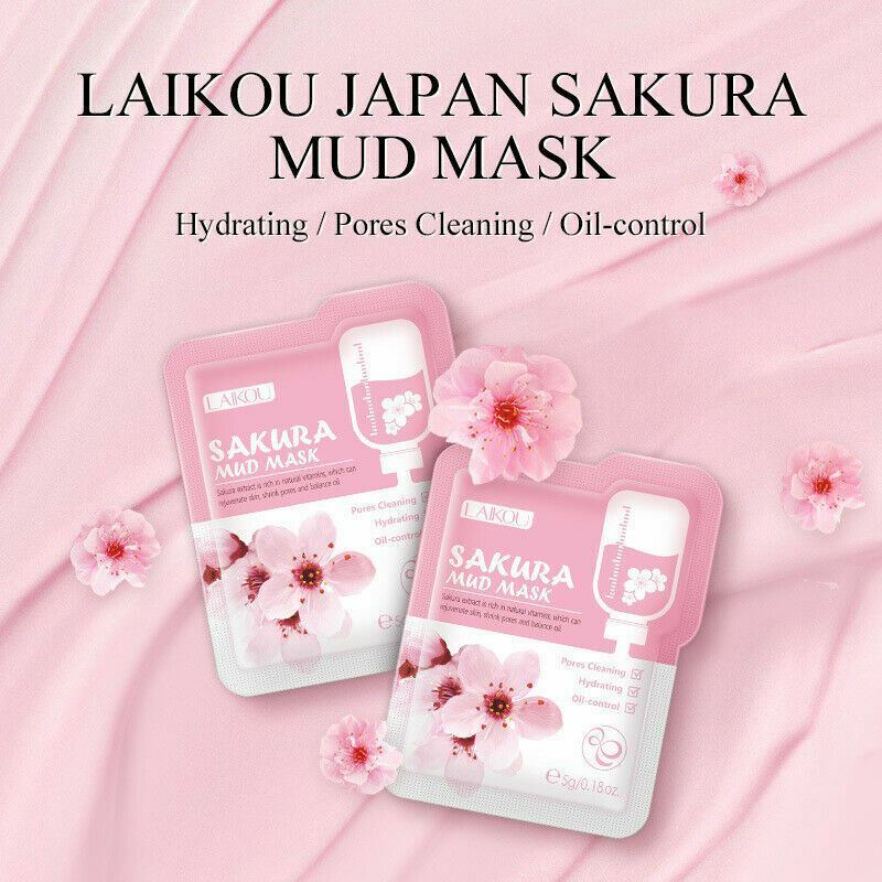 12 pack Japan Sukura Facial Mud Mask Deep Cleaning -Buy 1 get 1 FREE-AU STOCK