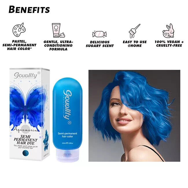 Gouallty Trendy Color Semi Permanent Colour 200ml all colours hair dye