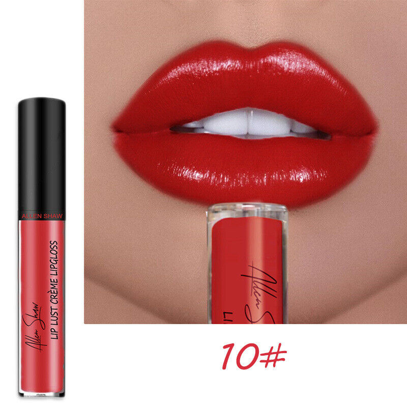 12 Color High quality silky matte lip gloss Sexy Women non-stick cup Waterproof 