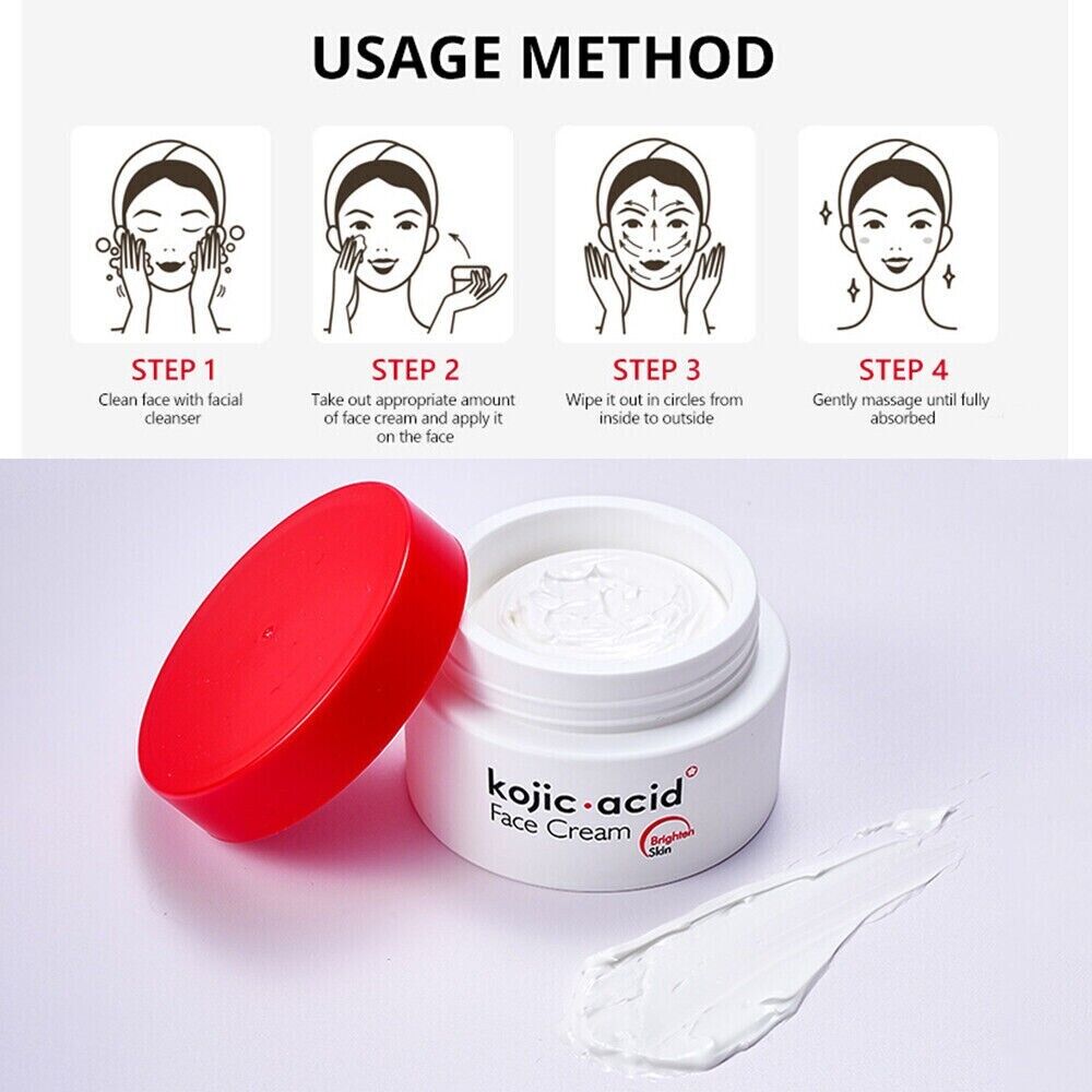 Kojic Acid Face Cream Facial Brightening Cream  Moisturizing Skin Care Cream AU