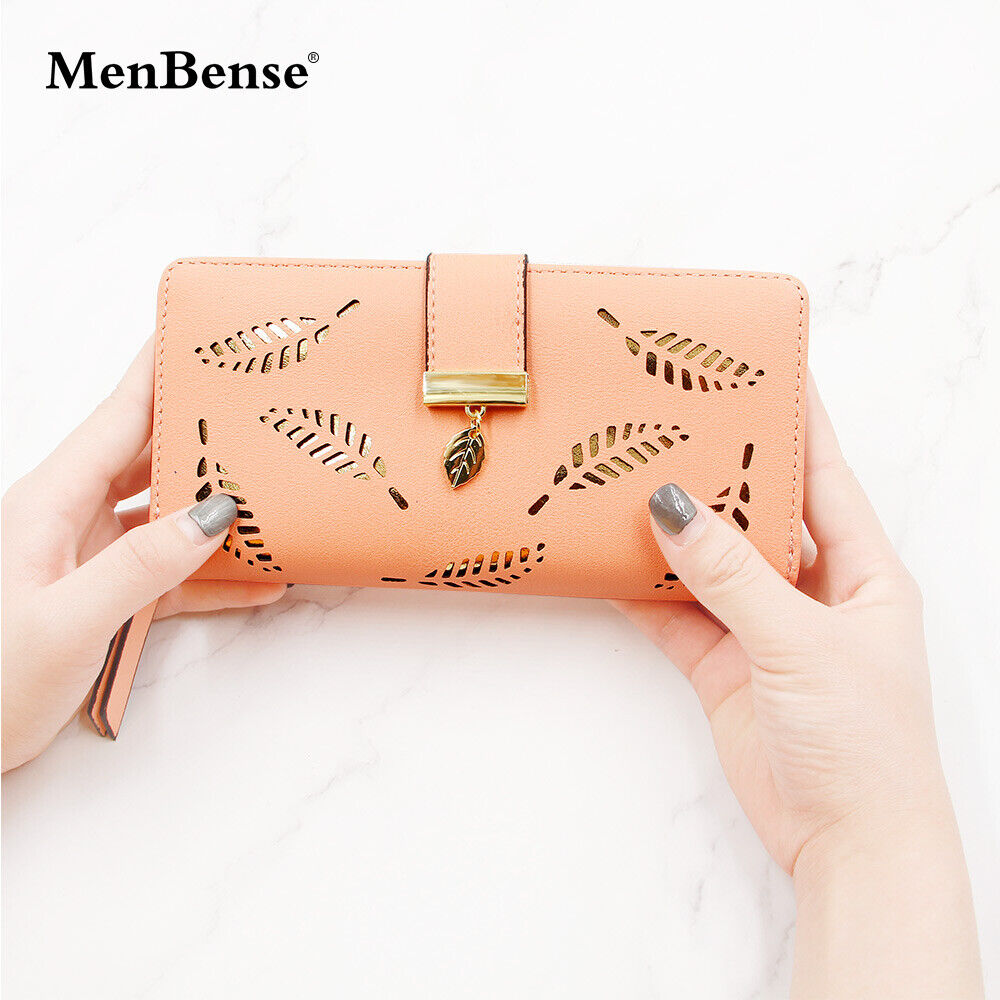 Women's Wallet Long Leather Card Holder Bag Purse Zipper Handbags Girl Clutch