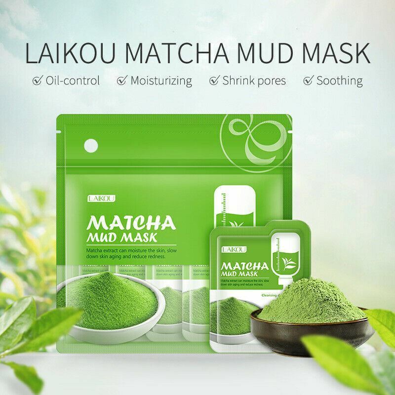  12 Pack Matcha Mud Mask Deep Cleaning Facial Mask-Buy 1 get 1 FREE- AU STOCK