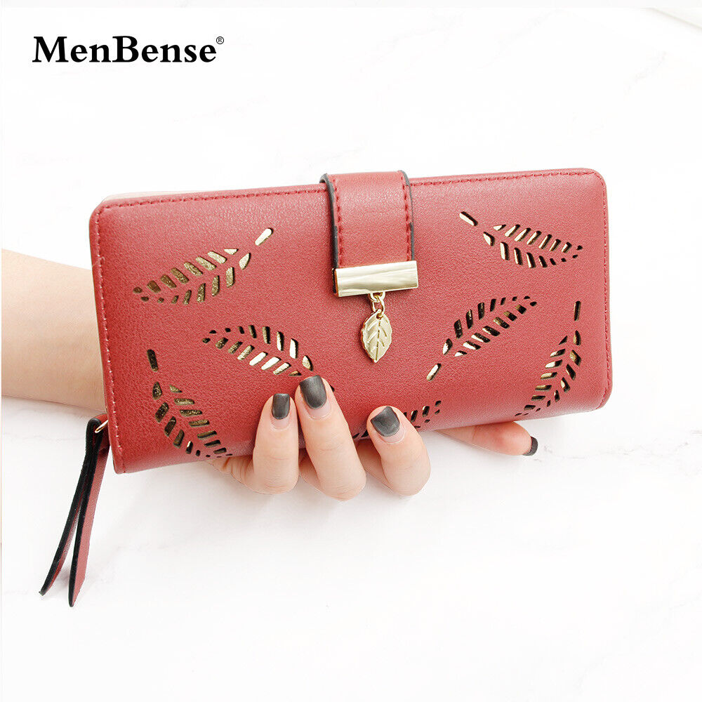 Women's Wallet Long Leather Card Holder Bag Purse Zipper Handbags Girl Clutch