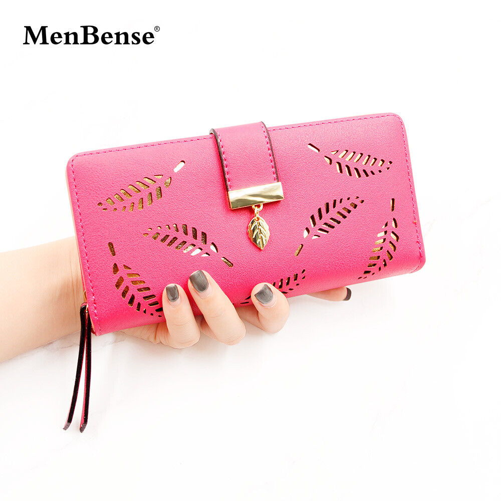 Women's Wallet Long Leather Card Holder Bag Purse Zipper Handbags Girl Clutch