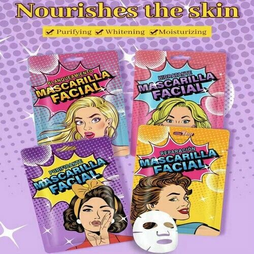 Plant Moisture Essence Facial Mask Sheet Skin Care Beauty Cosmetics Face Pack AU