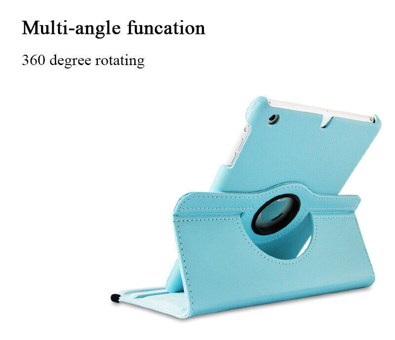 For iPad Air3 / 7th gen/ Pro10.5 Mini 4/5 2019 Rotated Folio Leather Case Cover