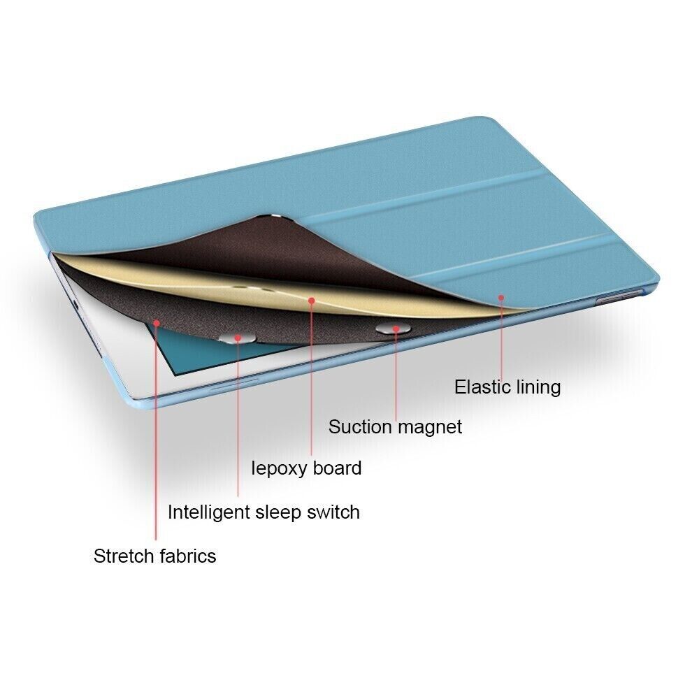 7  Colours Ipad mini 6 ipad 7/8/9 pro 11 pro 12.9 foldable smart shockproof case