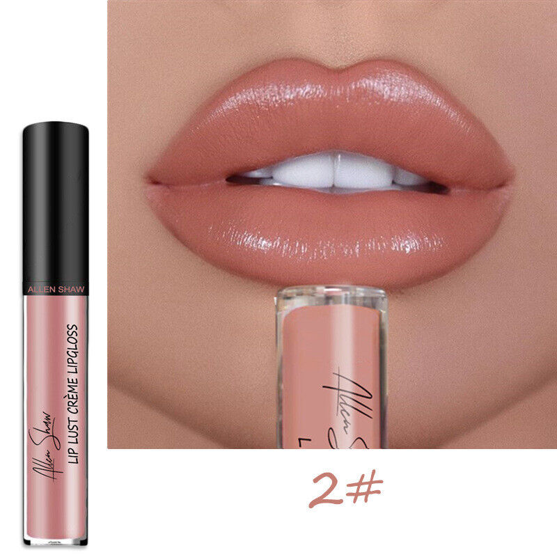 12 Color High quality silky matte lip gloss Sexy Women non-stick cup Waterproof 