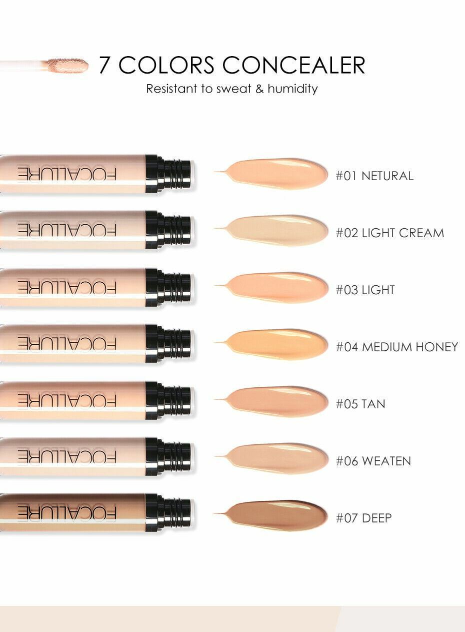 FOCALLURE Liquid Concealer - Full Coverage Natural Matte Finish