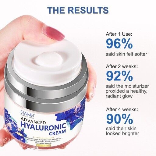 Hyaluronic Acid Retinol Face Skin Cream Moisturizer Anti Aging Wrinkle Restore