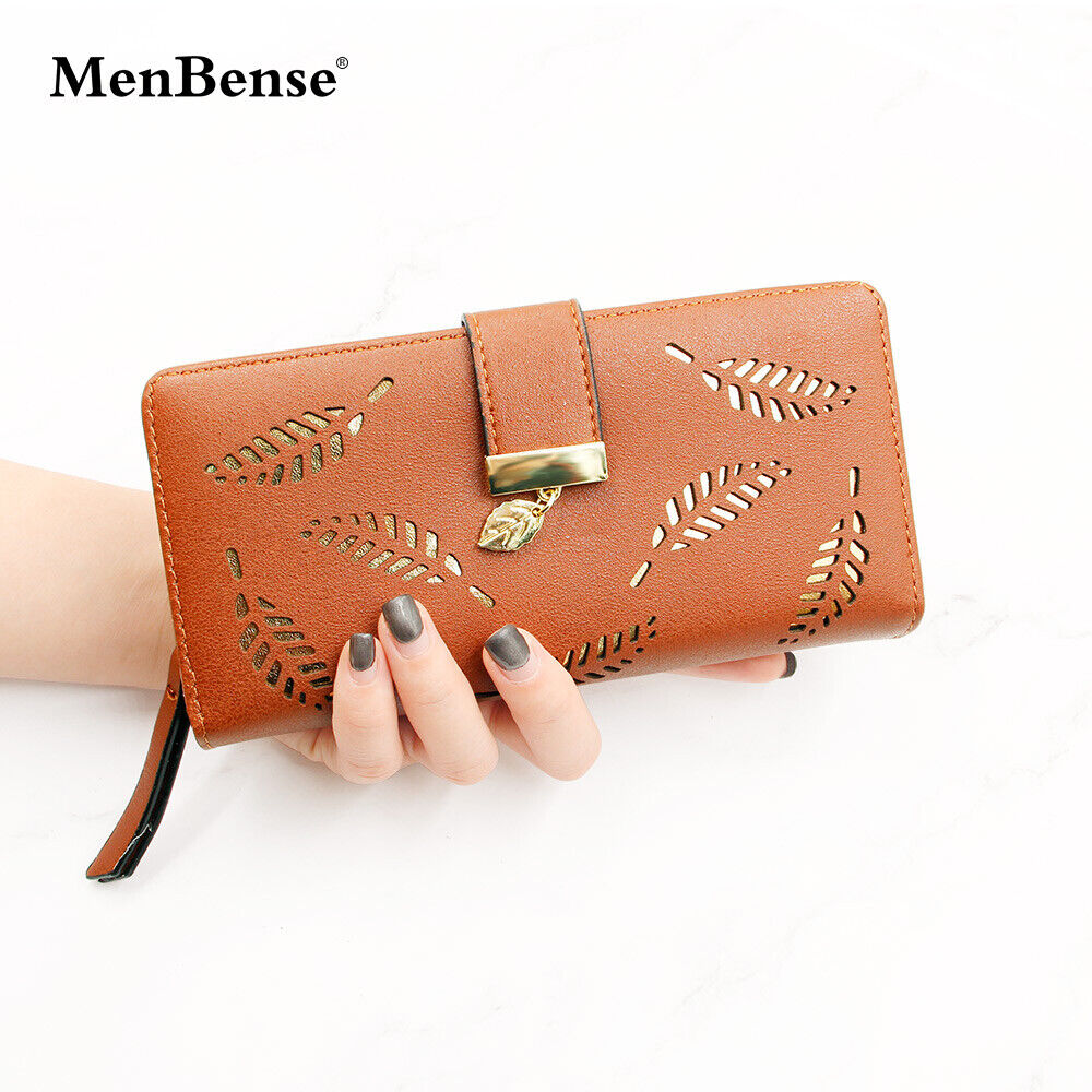 Women's Wallet Long Leather Card Holder Bag Purse Zipper Handbags Girl Clutch