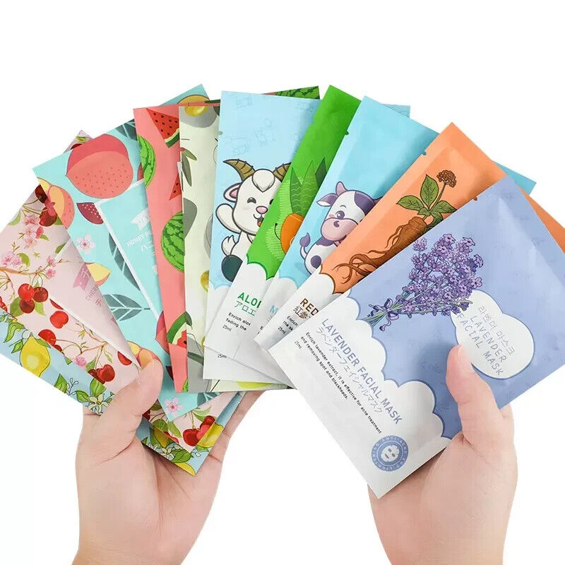 Plant Moisture Essence Facial Mask Sheet Skin Care Beauty Cosmetics Face Pack AU