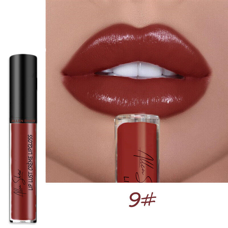 12 Color High quality silky matte lip gloss Sexy Women non-stick cup Waterproof 