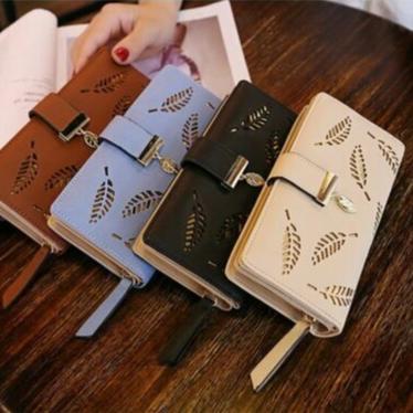 Women's Wallet Long Leather Card Holder Bag Purse Zipper Handbags Girl Clutch