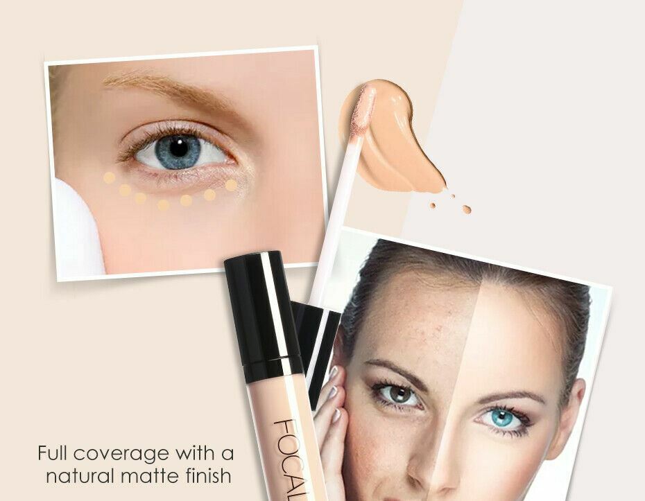 FOCALLURE Liquid Concealer - Full Coverage Natural Matte Finish