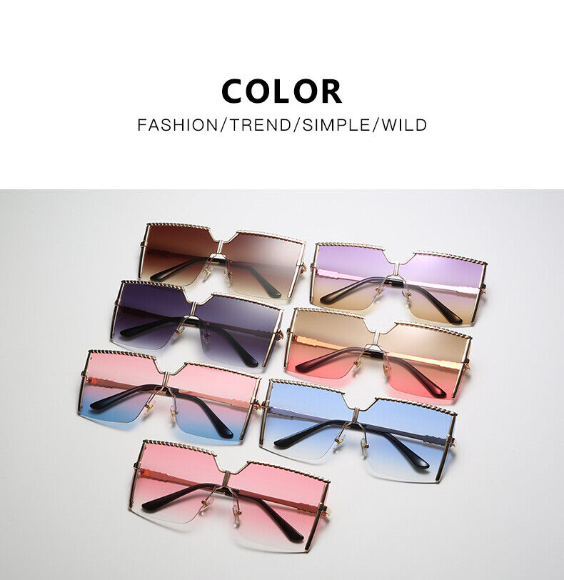 Women Sunglasses fashion oversized UV Protection UV400 Shades Lens