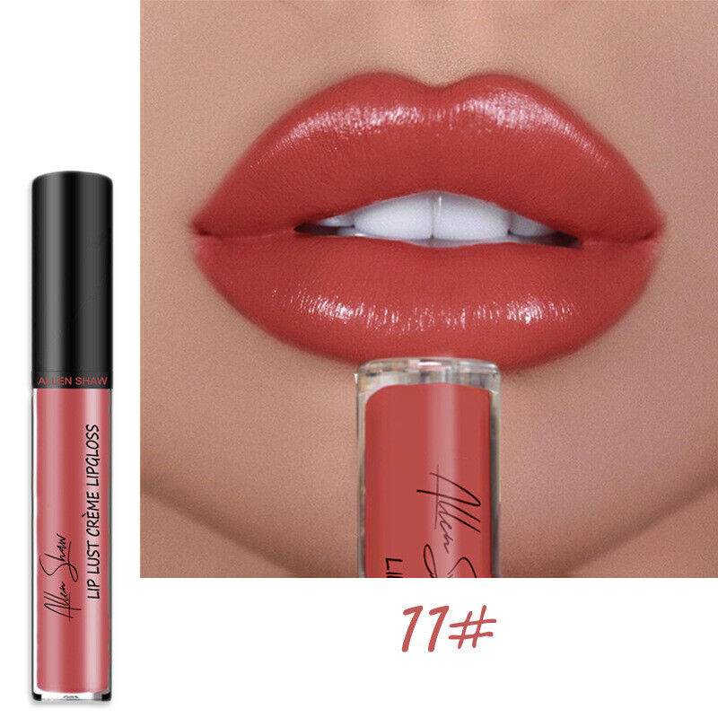 12 Color High quality silky matte lip gloss Sexy Women non-stick cup Waterproof 