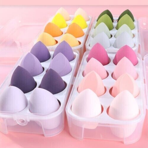 8PCS One Set Value Makeup Foundation Blender Sponge Puff Cosmetic Beauty Eggs