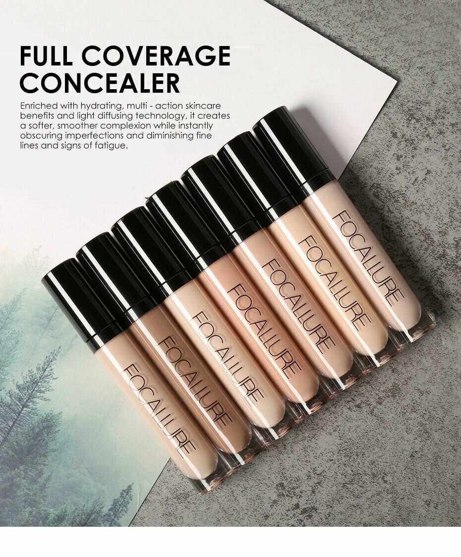 FOCALLURE Liquid Concealer - Full Coverage Natural Matte Finish