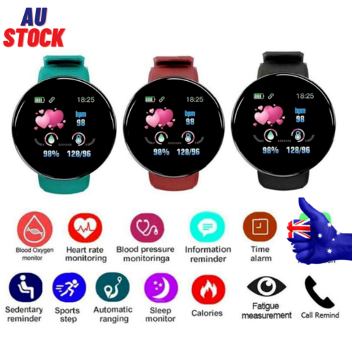 Smart Watch Bluetooth Fitness Tracker Bracelet Sport Heart Rate Blood Pressure