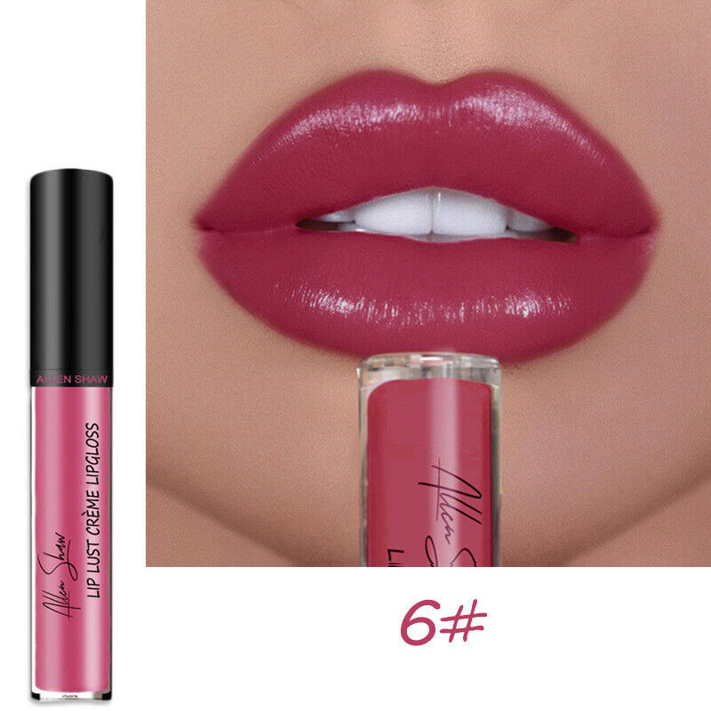 12 Color High quality silky matte lip gloss Sexy Women non-stick cup Waterproof 