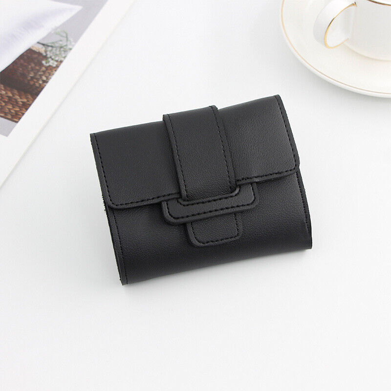 Coin Purse Small Folding Card Holder Women Short Wallet Ladies Leather