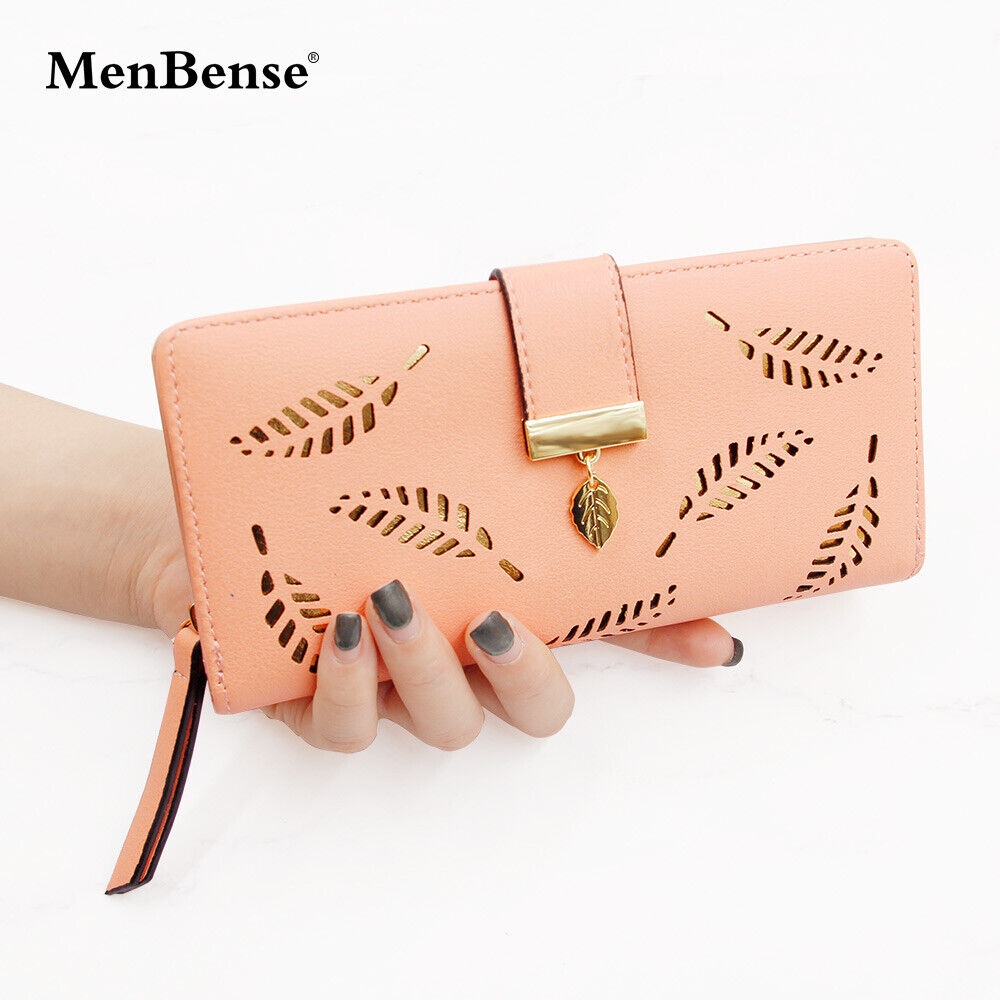 Women's Wallet Long Leather Card Holder Bag Purse Zipper Handbags Girl Clutch