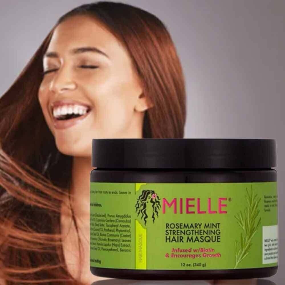 New 12oz/340g Mielle Organics Rosemary Mint Strengthening Hair Mask Hair Care