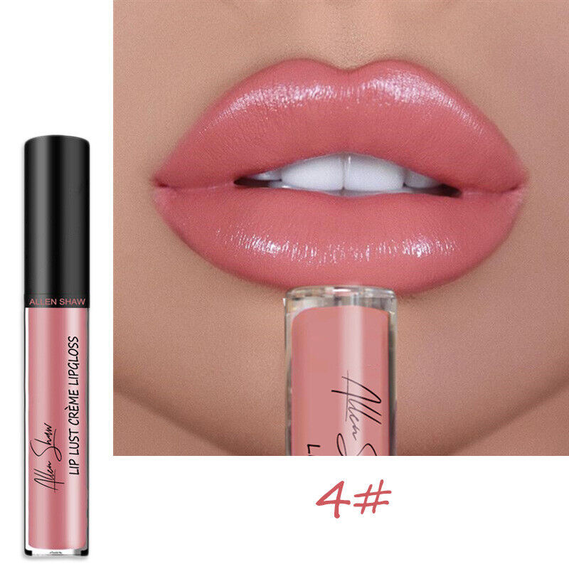 12 Color High quality silky matte lip gloss Sexy Women non-stick cup Waterproof 