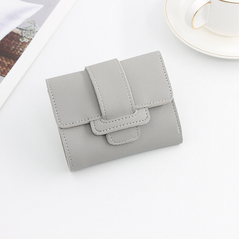 Coin Purse Small Folding Card Holder Women Short Wallet Ladies Leather