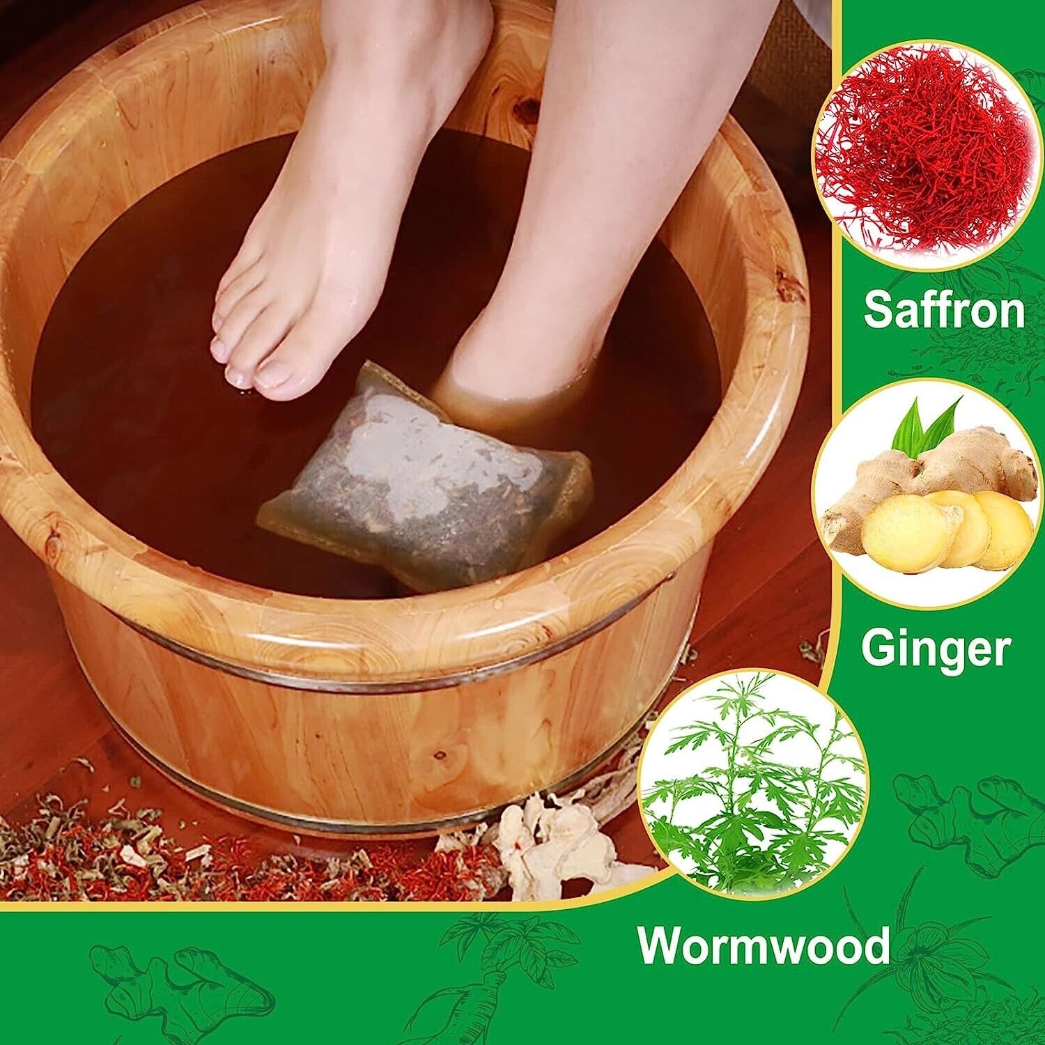 Herbal Deep Cleaning Foot Soak Deep Cleansing Japanese Herbal Relax Massage 12pc