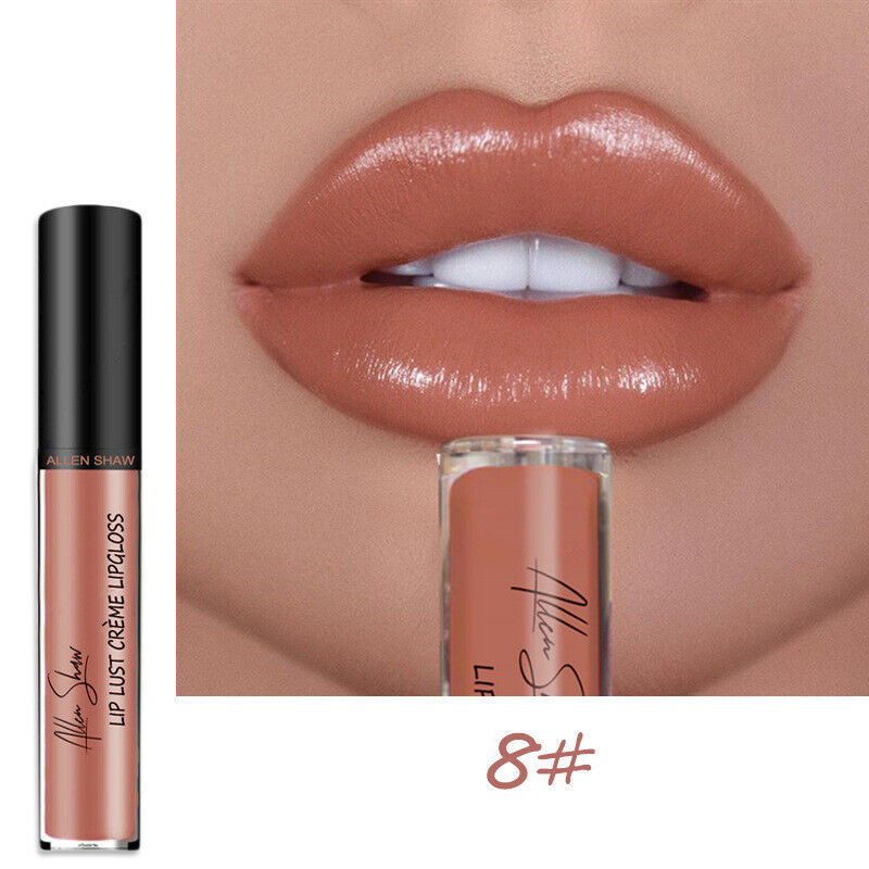 12 Color High quality silky matte lip gloss Sexy Women non-stick cup Waterproof 