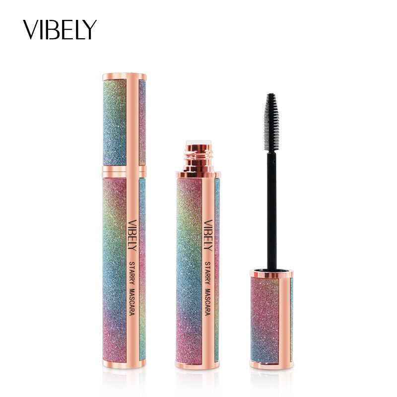 Vibely 4D Starry Waterproof Black Mascara Thickens Curls Long Lashes FREE POST