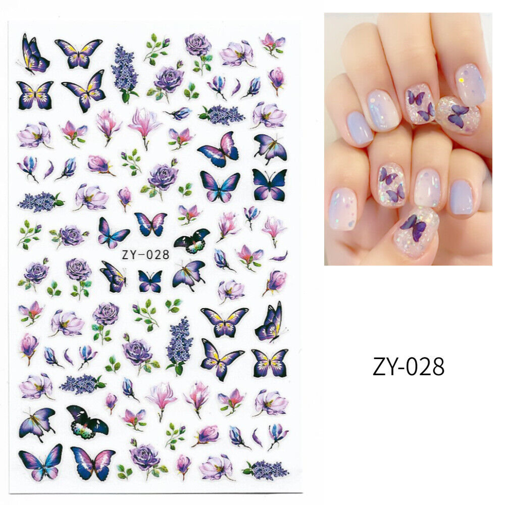 NEW 3D Nail Decor Decal Stickers Nail Art Accessories Butterfly Design AU STOCK