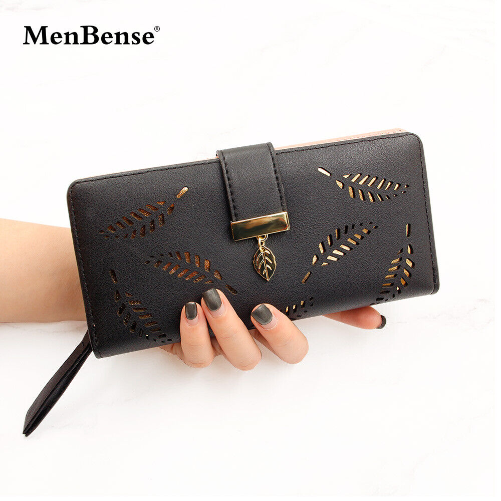 Women's Wallet Long Leather Card Holder Bag Purse Zipper Handbags Girl Clutch