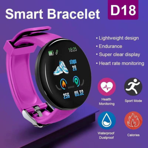 Smart Watch Bluetooth Fitness Tracker Bracelet Sport Heart Rate Blood Pressure