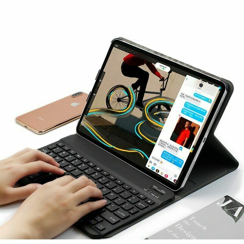 Keyboard Cover for iPad 7th 8th 2020 10.2 Case  with pen holder Bluetooth