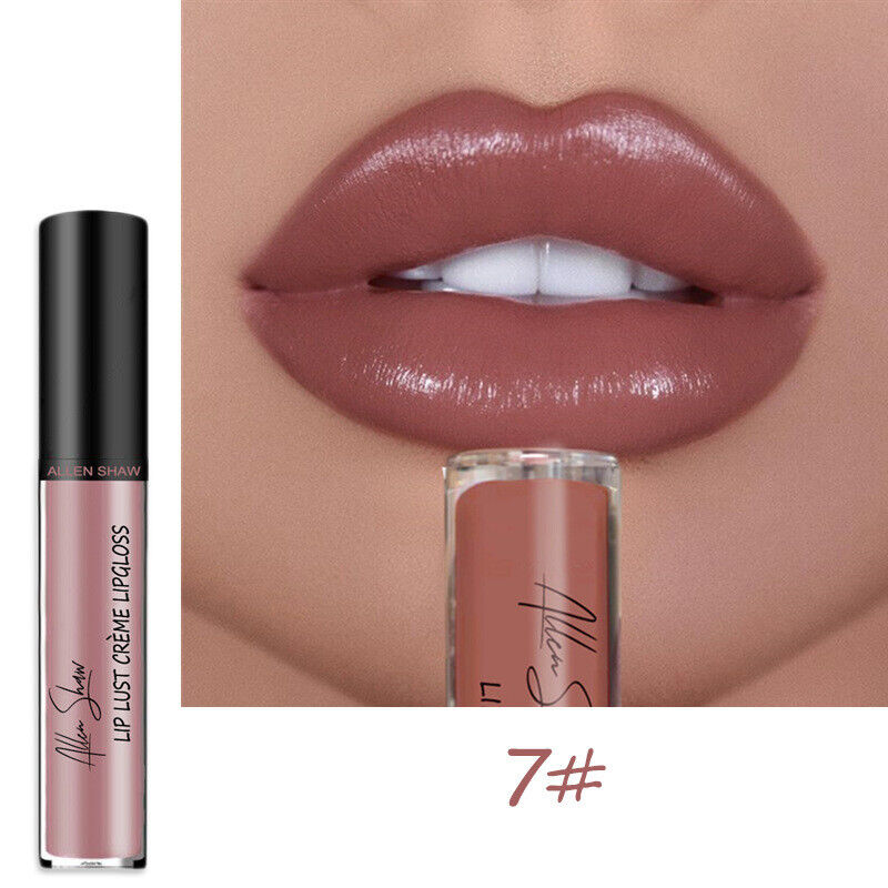 12 Color High quality silky matte lip gloss Sexy Women non-stick cup Waterproof 