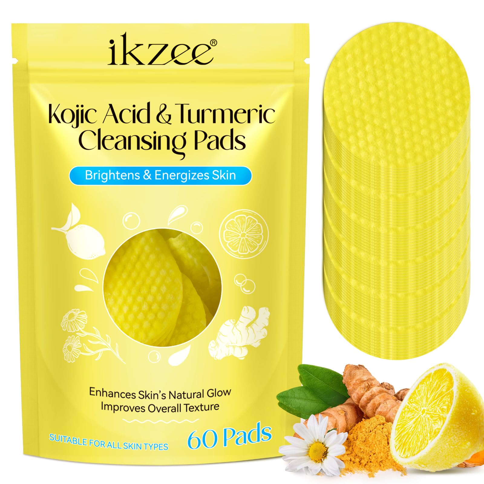 Kojic Acid & Turmeric Cleansing Pads 60pcs