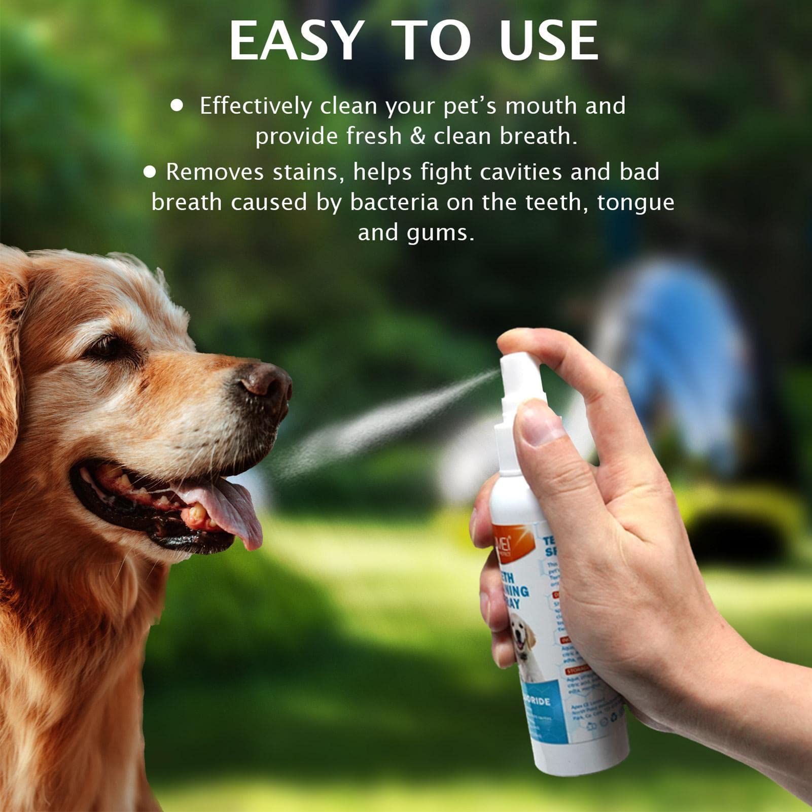 2 Pcs Pet Oral Breath Freshener Spray | Eliminates Bad Breath | Dental Care for Dogs & Cats