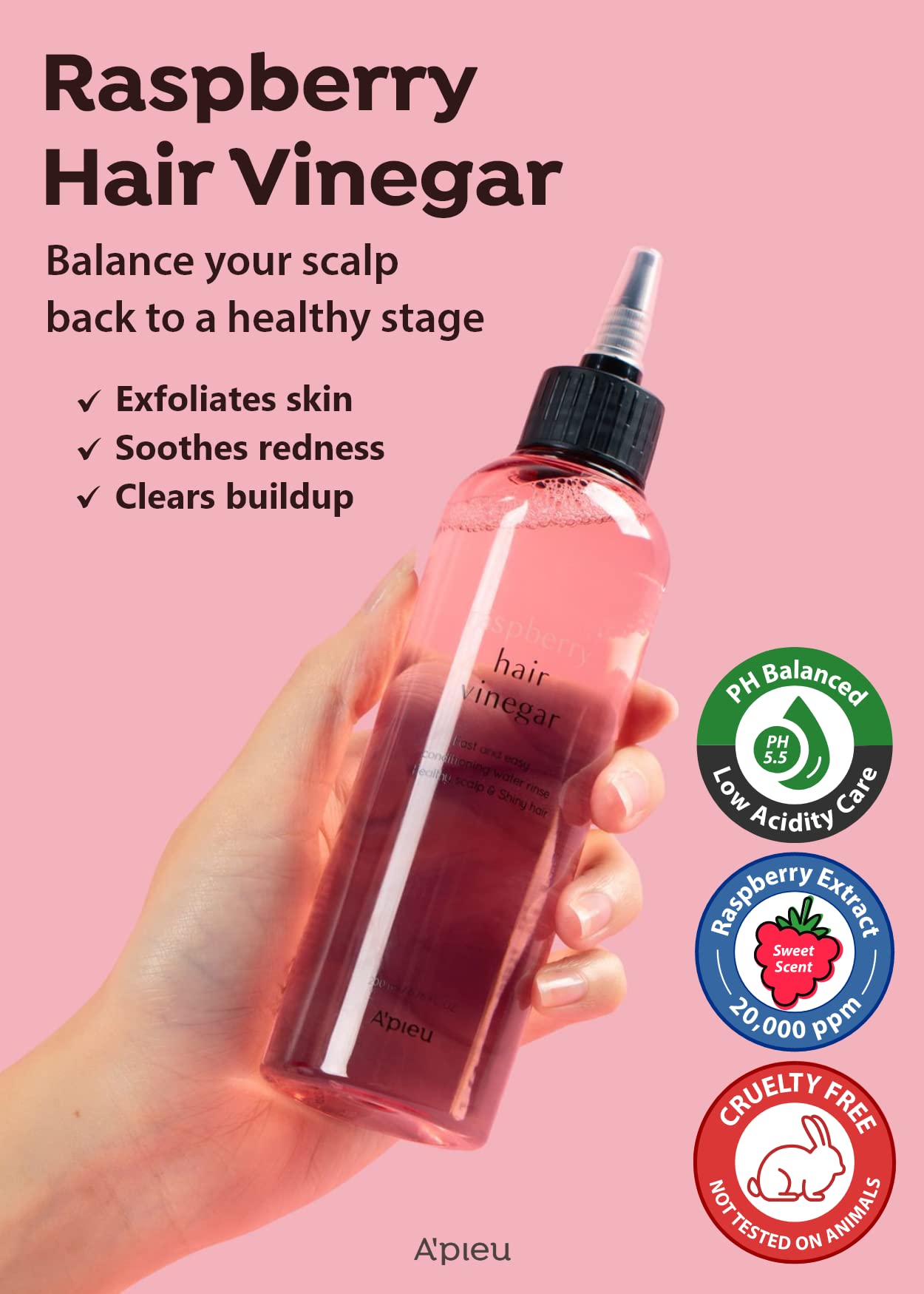 A'pieu Raspberry Hair Vinegar 200 ml