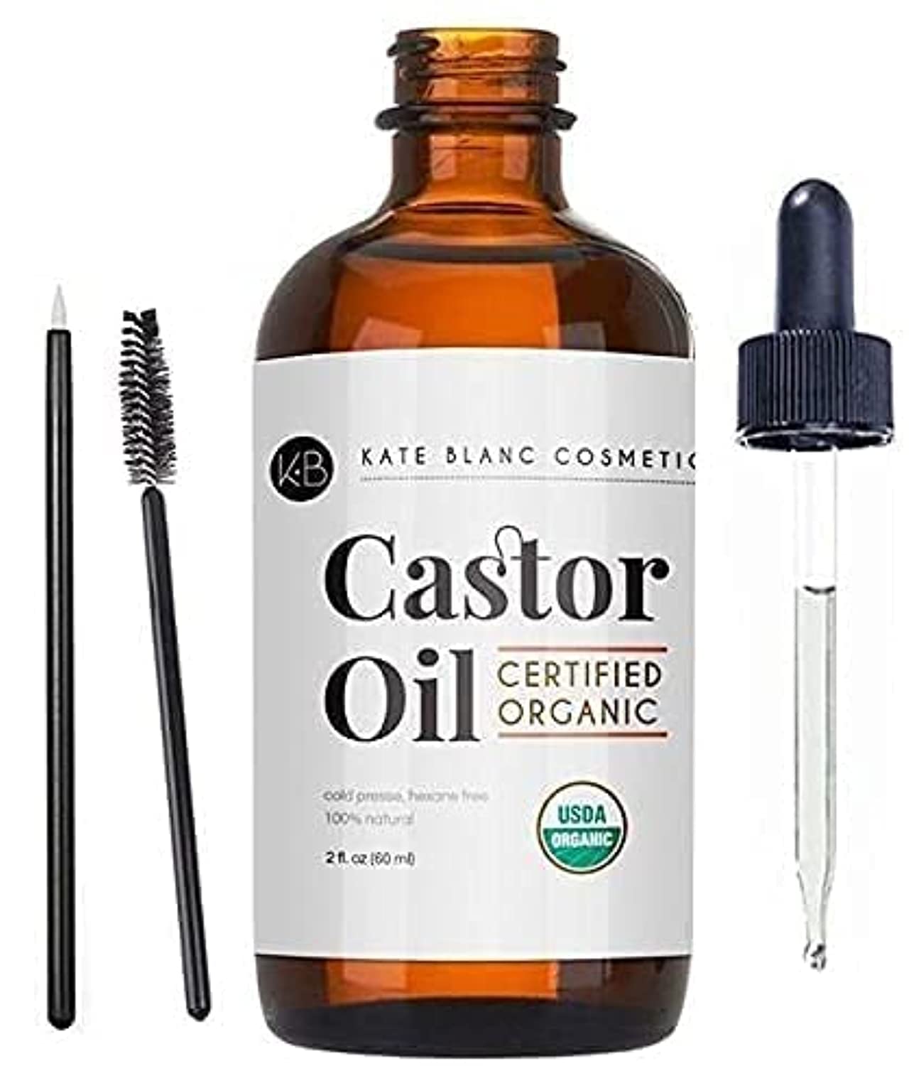 USDA Organic Castor Oil, Stimulate Growth For Hair. Smooth Skin