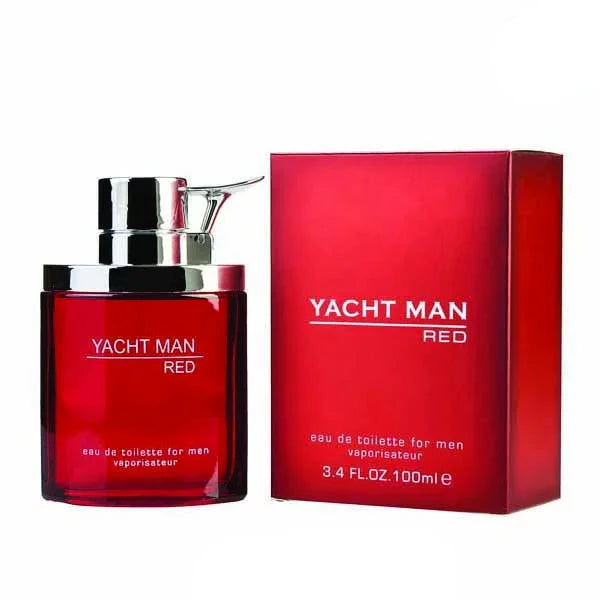 🛥️ 100ML Yacht Man Red Myrurgia Eau de Toilette Spray – The Perfect Blend of Freshness & Warmth 🌹