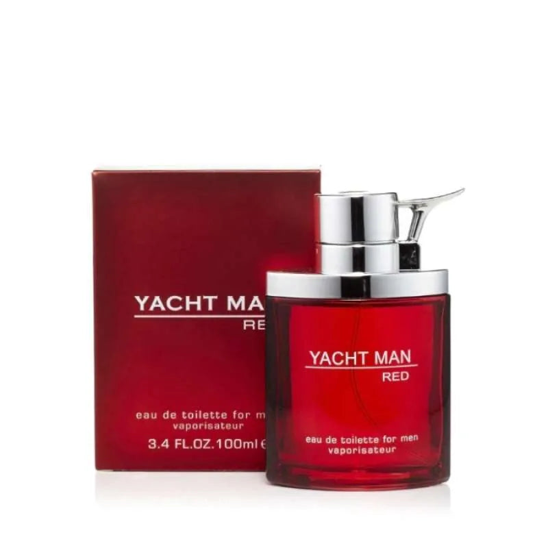 🛥️ 100ML Yacht Man Red Myrurgia Eau de Toilette Spray – The Perfect Blend of Freshness & Warmth 🌹