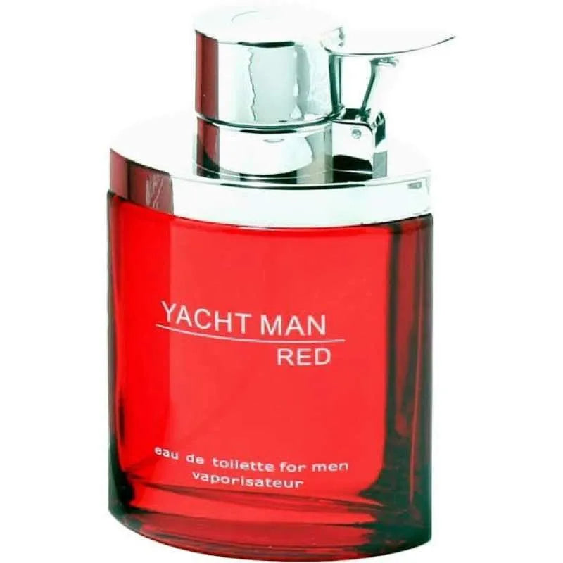 🛥️ 100ML Yacht Man Red Myrurgia Eau de Toilette Spray – The Perfect Blend of Freshness & Warmth 🌹